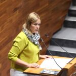 Covadonga Tomé, durante su intervención en el Pleno.